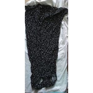 Black and white button down dress